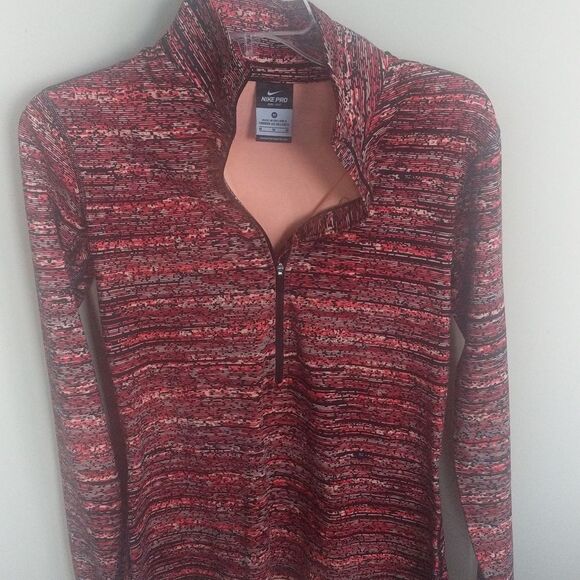 Nike Pro Running Half Zip Pullover - Picture 2 of 7